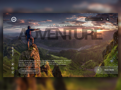 Website UI - Adventure