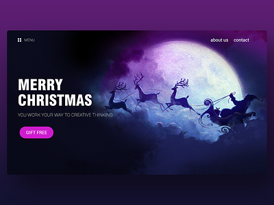 Website UI - Merry Christmas graphic design ui design ux design web design