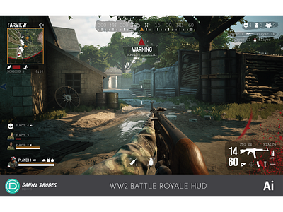 World War 2 Battle Royale HUD Concept (2019)