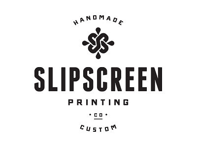 Slipscreen Printing logo typography