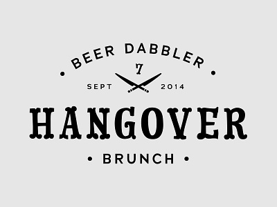 Beer Dabbler Brunch typography