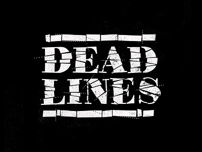 Dead Lines halloween lines typography