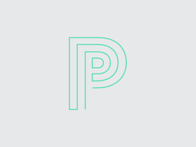 P logo identity logo