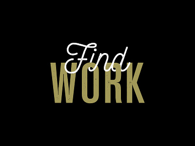 Find Work screenprinting shirt typography