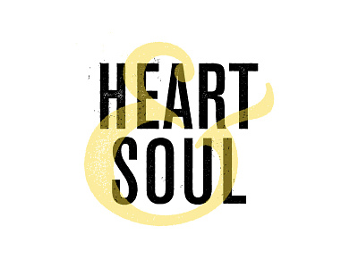 Heart & Soul nursery typography