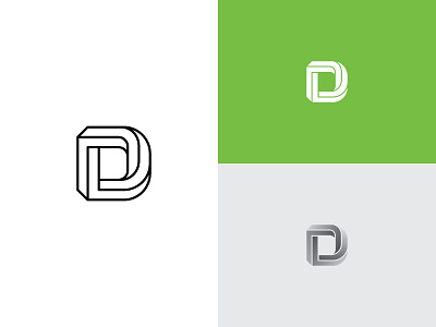 D logo sketch identity infinite logo