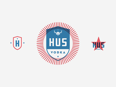 HUS booze branding identity logo