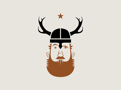 SV Bourbon booze bourbon character identity label logo viking
