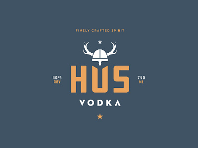 HUS 3 booze branding identity logo