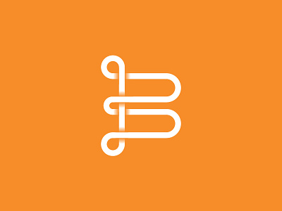 B logo b identity letterform logo