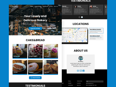 Formal Bakery Web Design