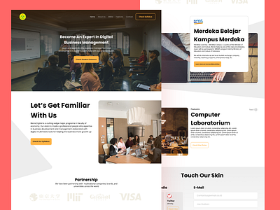 College Major Landing Page [ Desktop ] business college college college web education education web design figma landing page minimalist ui design uiux university university landing page university web page unj web design