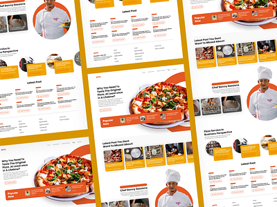 Pizzanation News & Blog Section Landing Page blog blog page fnb food food and beverage landing page news page pizza pizza shop uiux web design