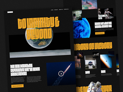 🚀 BEYONDSKY© - Space Tourism Agency Homepage agency black bold homepage minimalist space swiss design tourism typography ui design uiux web design