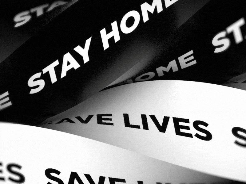 Stay Home. Save Lives. 2020 3d 3d text 3d text effect animation c4d cinema4d corona corona virus coronavirus covid covid 19 covid19 doodle for google motion motion design save lives stay home stayhome stayhomesavelives