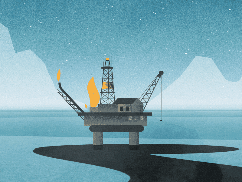 Arctic Oil Spill by Brien Hopkins for Planet Nutshell on Dribbble