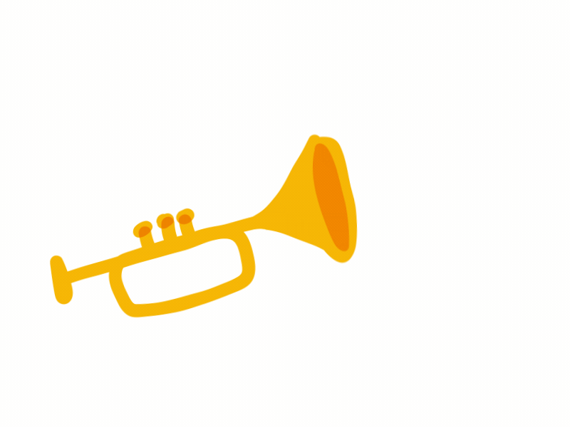 The Trumpet 2d 2danimation after effects aftereffects animation d4g doodle for google gif google jazz line boil louis armstrong motion motion design music satchmo squigglevision trumpet 🎺