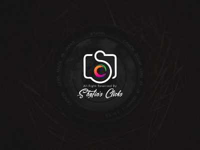 Shafin's Clicks branding design flat graphicdesign logo minimal photography