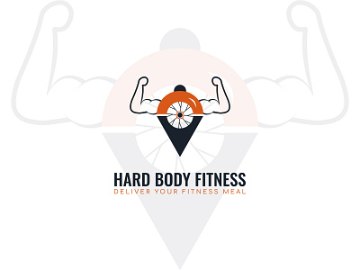 Hard Body Fitness branding logo minimal vector