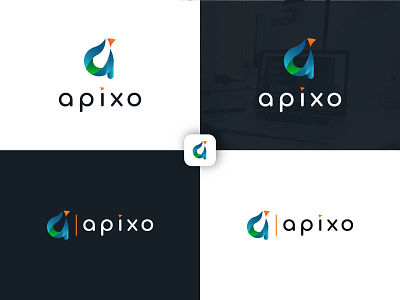 Apixo branding design flat graphicdesign illustration logo minimal ui vector