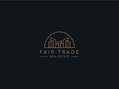 Fair Trade Real Estate branding design graphicdesign illustration logo minimal ui vector