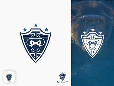 Fat Ape IT 3d branding design graphic design graphicdesign logo minimal motion graphics ui ux vector