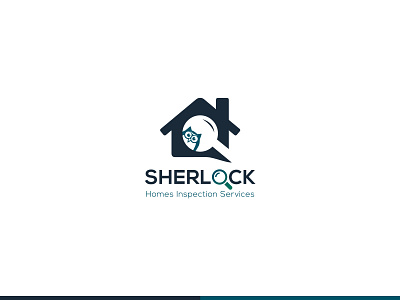 SHERLOCK (Home Inspection Services) branding design flat graphicdesign illustration logo minimal ux vector