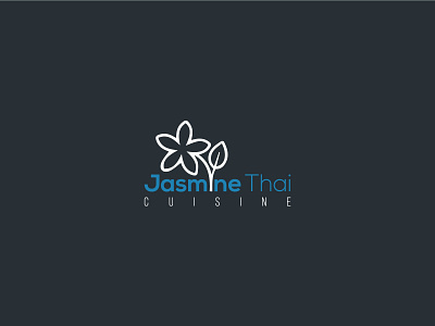 Jasmine Thai branding design flat graphicdesign illustration logo minimal ui ux vector
