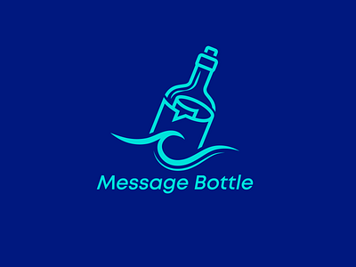 Message Bottle ! bottle message bottle message logo branding branding logo chat bottle creative logo message bottle message bottle logo message logo sea bottle logo sea message logo