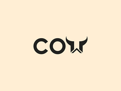 Cow Logo animal logo cow logo creative logo icon minimal logo simple logo ui ux vector logo web logo
