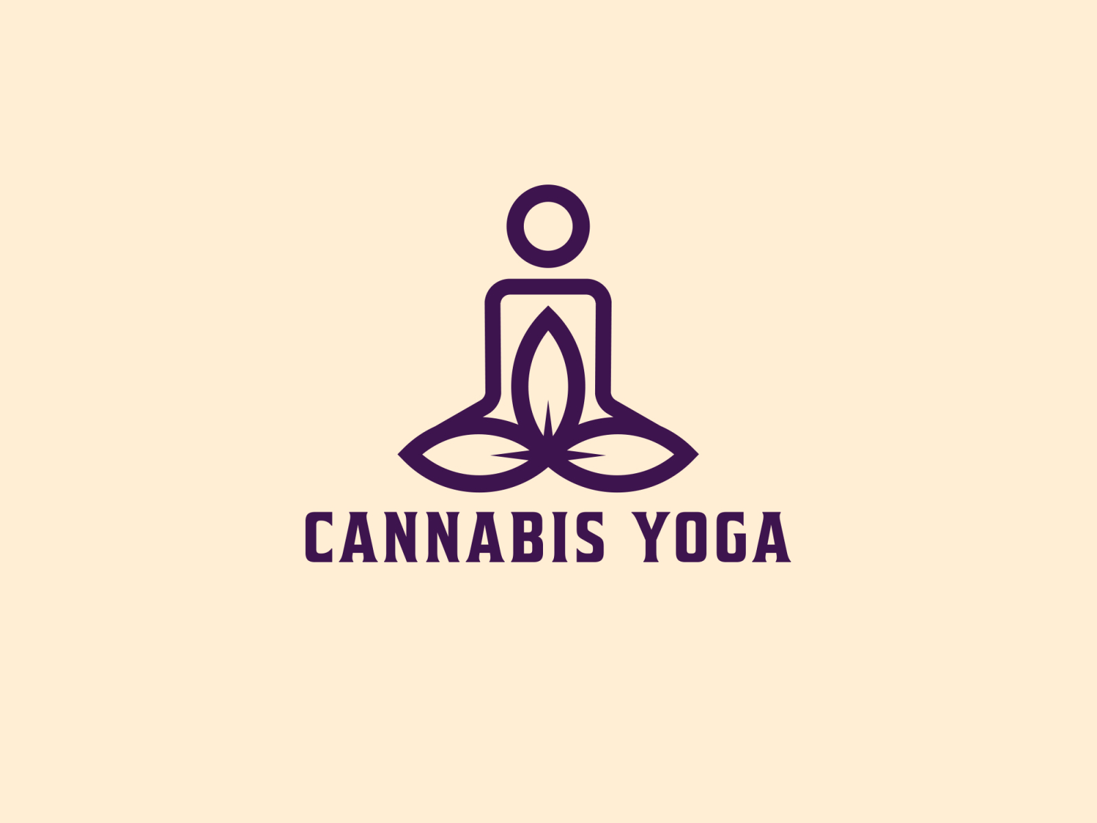 Yoga cannabis yoga logo cbd icon cbd logo cbd yoga cbd yoga loo creative logo icon mannabis simple logo yoga