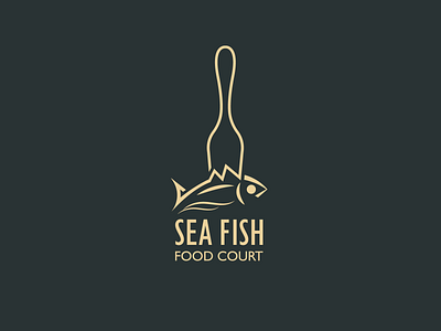 Fish Food Logo beach food logo branding creative logo fish logo fish restaurant logo food fish logo food logo minimal logo restaurant logo sea fish sea fish logo sea food logo simple logo