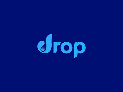 Drop ! branding branding logo drop logo flat logo minimal logo simple logo ui ux water drop water drop logo web wordmark wordmark logo