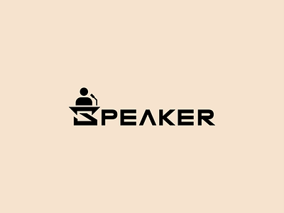 Wordmark Logo apps branding conceptual creative logo flat logo logo concept logo design political logo simple speaker speaker logo web logo wordmark wordmark logo