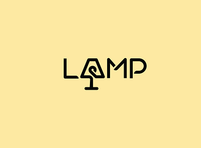 Lamp Logo ! branding bulb creative logo electrical electrical logo electricity logo lamp lamp wordmark logo light light logo logo logo design simple logo wordmark wordmark logo