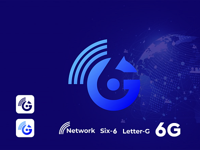 6G Logo ! 6g 6g logo app logo branding creative logo icon logo logo design mobile app mobile logo mobile networking logo mobile speed logo negative space negative space logo network logo simple logo ui ux web logo