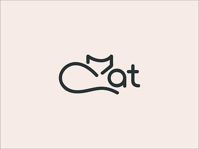 Cat Logo ! animal pet animal logo branding cat cat combination logo cat line art cat line art logo cat logo cat wordmark cat wordmark combination logo cat wordmark logo conceptual logo creative cat logo cute cat logo logo logo idea logo inspiration simple logo wordmark logo