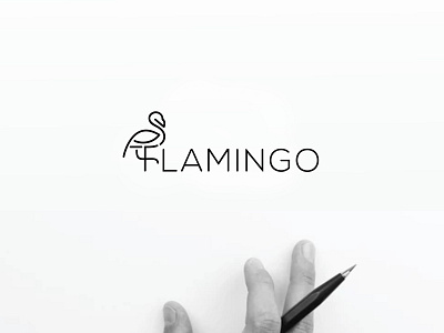 Wordmark Logo ! birds logo branding combination logo creative logo flamingo flamingo combination logo flamingo logo flamingo wordmark logo line art logo logo logo design logo idea logo inspiration logomark wordmark birds logo wordmark combination logo wordmark logo