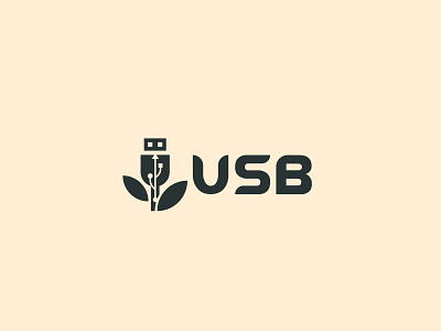 USB computer logo creative logo creative usb logo natural usb logo usb usb logo