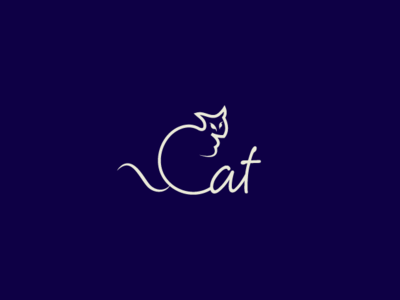 Cat cat cat logo creative cat simple cat