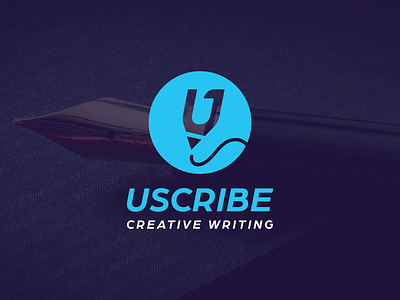 Logo (U + Pen) creative pen logo pen pen logo writing logo