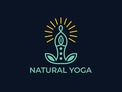 Natural Yoga creative yoga leaf yoga natural yoga natural yoga logo yoga yoga logo