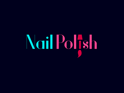 Nail Polish cosmetics and beauty logo cosmetics logo creative logo nail nail polish nail polish logo simple logo