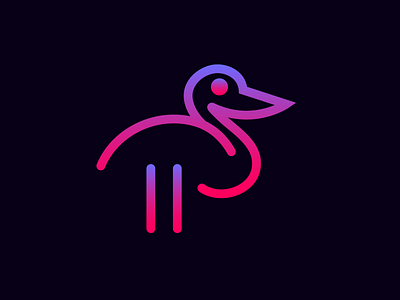 Duck ! birds birds logo creative duck creative duck logo creative logo creative swan logo line art duck simple logo swan logo