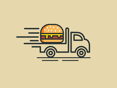 Trein ras Tenslotte Burger Van Logo designs, themes, templates and downloadable graphic  elements on Dribbble
