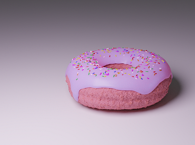 donut 3d art blender design food illustration