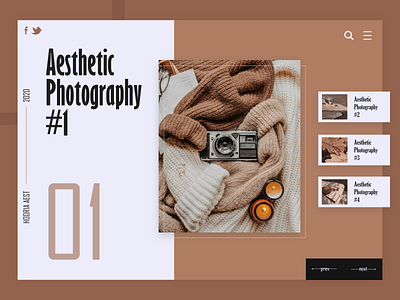 Aesthetic Web Design aesthetic app concept daily design designer flat illustration minimal photograhy typography ui ux vector web web design website