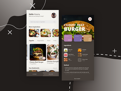 Food App Ui Design app concept design designer ui ux