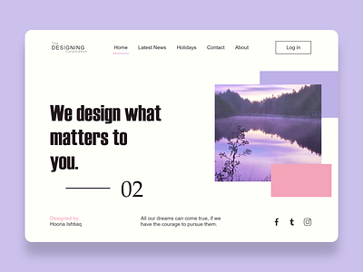 Website Design Concept aesthetic concept design minimal typography ui ux web design webdesign website