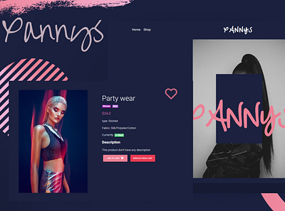 Xannys design ecommerce design webdesign